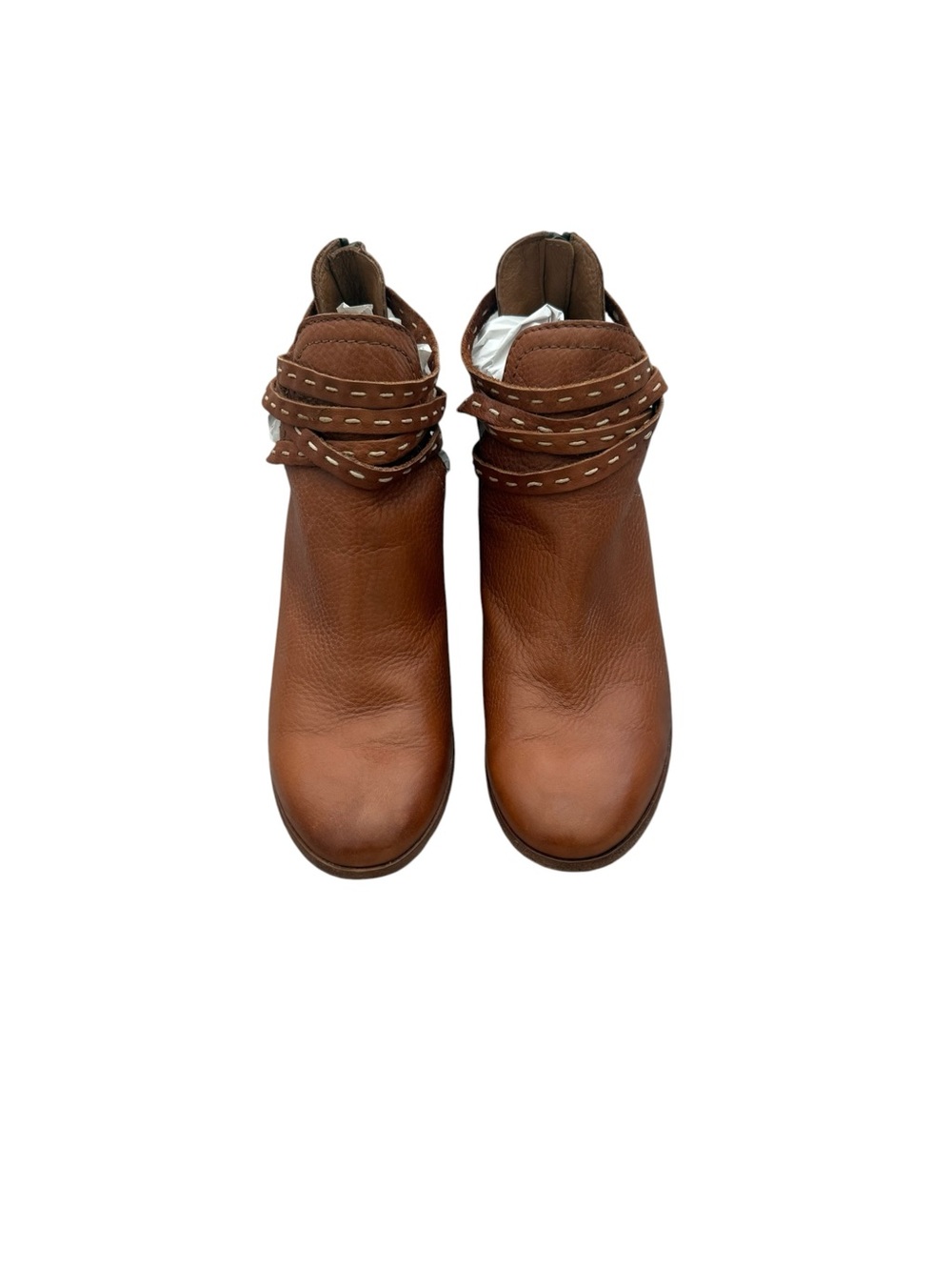 FRYE INWT Naomi Pickstitch Shootie Ankle Brown Leather Bootie Size 9